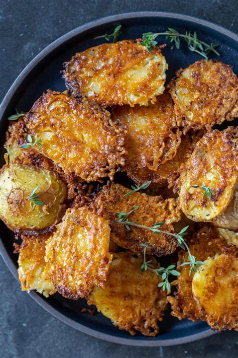 Parmesan Crusted Potatoes 4 Ingredient Momsdish