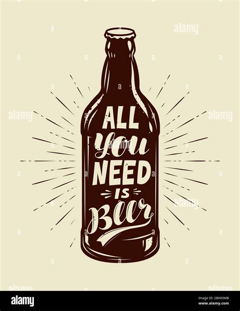 Beer Drink Retro Poster For Pub Or Restaurant Vector Illustration Stock Vector Image And Art Alamy