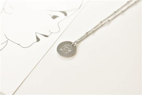 Ketting Lijntekening Kies Je Bedel Zilver Stainless Steel Cinza