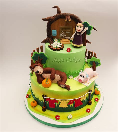 Masha and the bear/ Masa i medved https://www.facebook.com/saga.cakes ...