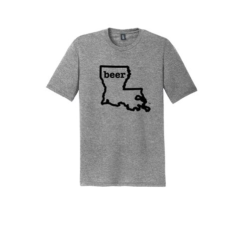 Louisiana Beer Tee Shirt Short Sleeve Authentic Brand Custom Super Sof