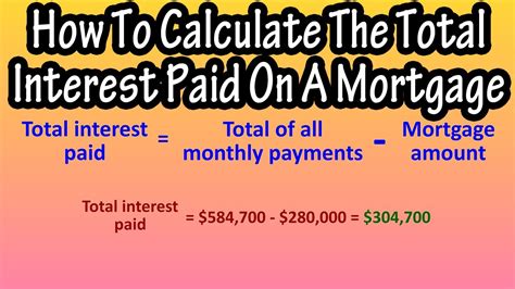 How To Calculate The Total Amount Of Interest Paid On A Mortgage Home