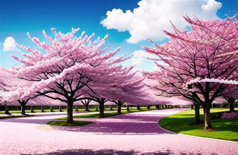 Flores De Cerezo Rosa Que Florecen En Primavera Sakura Tiempo De Pascua