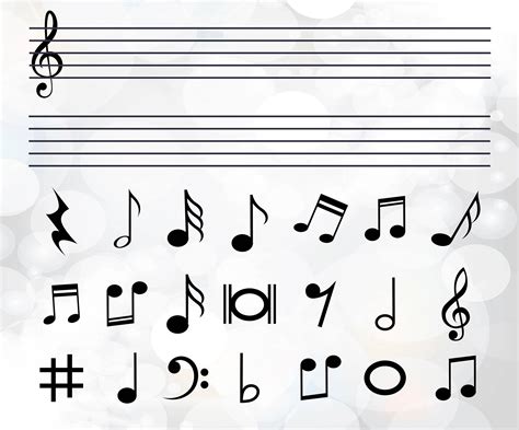 Music Notes SVG Cutting Files Free