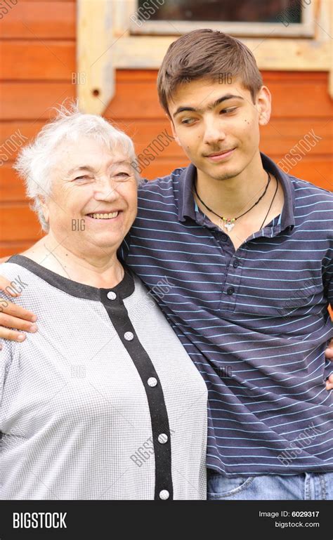 Grandmother Grandson Image And Photo Free Trial Bigstock