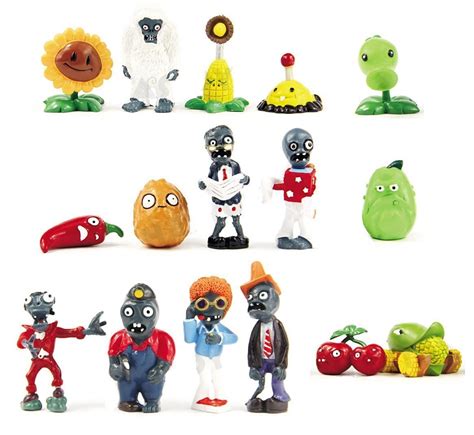 Oliasports 16 X Plants Vs Zombies Toys Series Game Role Figure Display