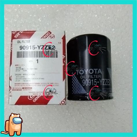 100 ORIGINAL TOYOTA OIL FILTER 90915 YZZE2 ALPHARD CAMRY VELLFIRE