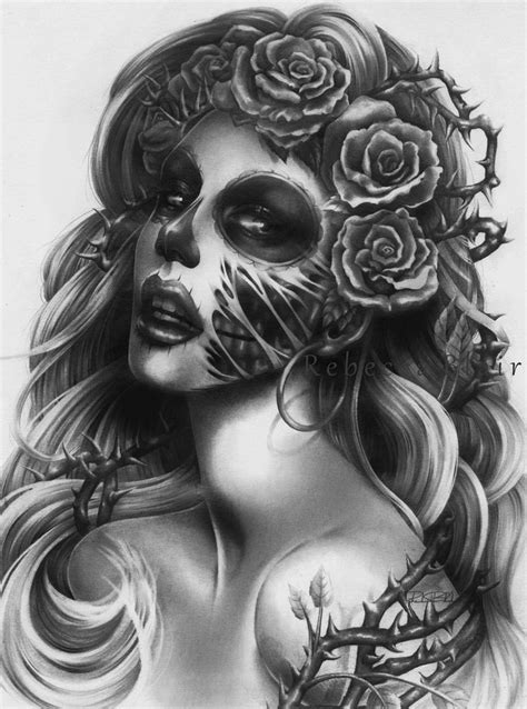 By Steve Soto Art Skull Girl Tattoo Sugar Skull Tattoos Skull Tattoos