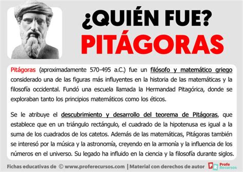 Quién fue Pitágoras