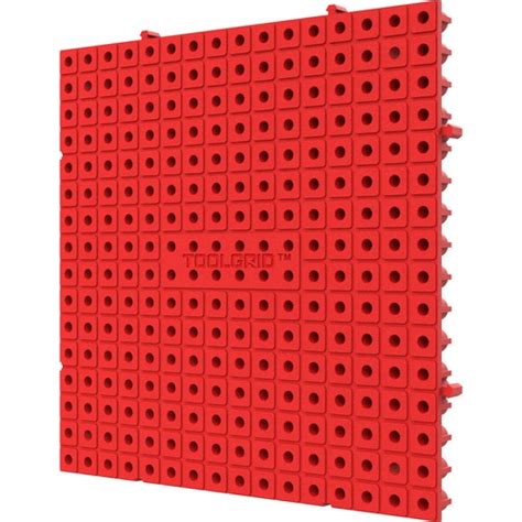 Toolgrid 52019 Tgr52019 Tgb 6x6 Modular Board 16pc Pack Red