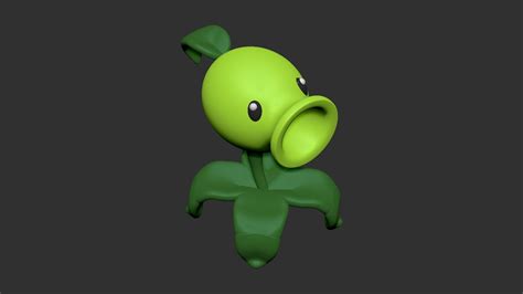 Artstation Peashooter From Plants Vs Zombies 3d Print Model Resources