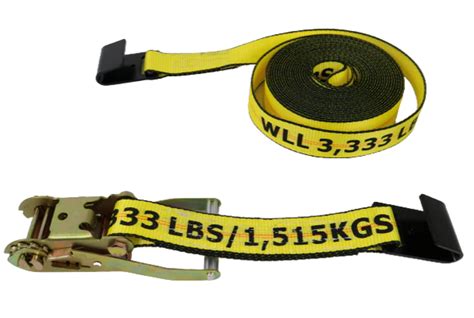 Buy 2 X 30 Ratchet Strap With Flat Hooks 3333 Lbs Load Capacity