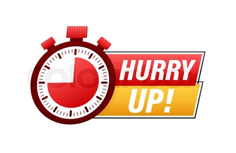 Hurry Up Label Limited Offer Countdown Banner Last Minute Offer