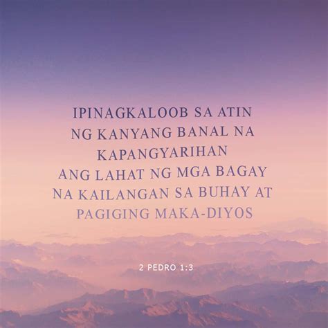 Pedro Ang Kapangyarihan Ng Dios Ang Nagbigay Sa Atin Ng Lahat