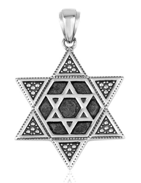 925 Sterling Silver Star Of David Pendant Yourholylandstore