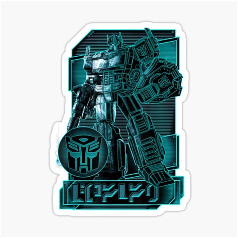 War For Cybertron Prime Portrait Sticker For Sale By Tayissagrealy