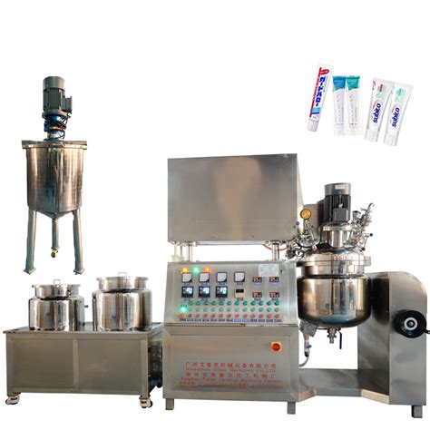 Vacuum Emulsifying Stirrer Toothpaste Production Equipment High Shear