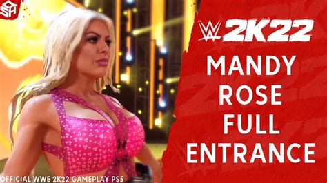 WWE 2K22 MANDY ROSE ENTRANCE HD YouTube