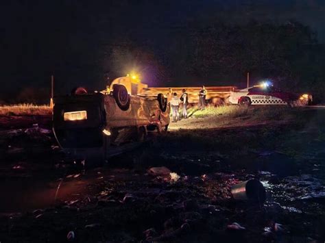 Volcadura En Carretera Zaragoza Victoria Deja Anoche Una Persona Sin