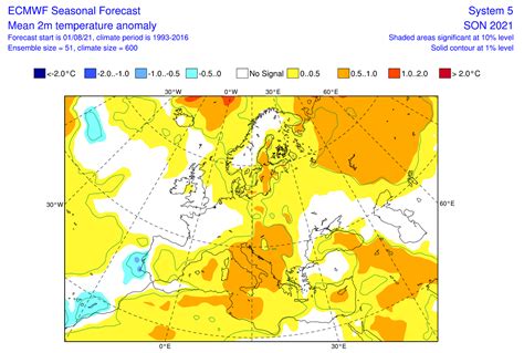 Fall Forecast 2021 First Look Shows A New Developing La Nina Will Start To Impact The Autumn