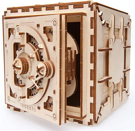 Ugears Mod Le De Coffre Fort En Bois Puzzle D M Canique Monter Soi