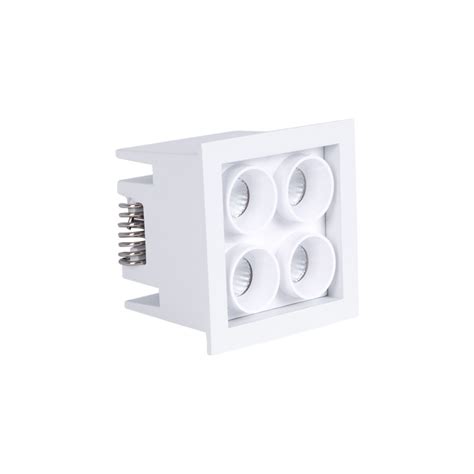 Downlight Led Empotrable Cuadrado W Chip Osram Ugr Corte X