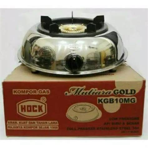 Jual KOMPOR GAS HOCK KGB 10 MG MUTIARA GOLD 1 SATU TUNGKU STAINLESS