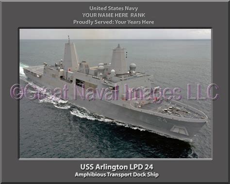 USS Arlington LPD 24 : Personalized Navy Ship Photo ⋆ Personalized US ...