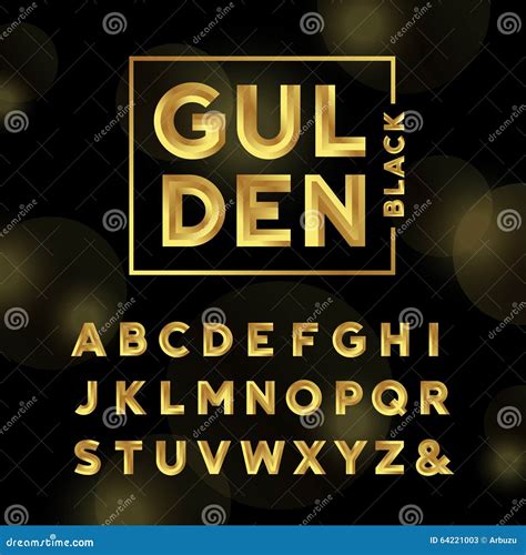 Golden 3d Font Metallic Gold Letters Luxury Typeface And Golds