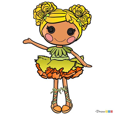 How To Draw Mari Golden Lalaloopsy