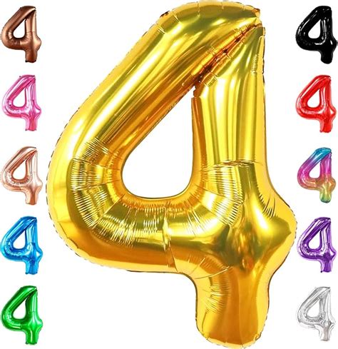 Amazon Katchon Gold Number Balloons Big Inch Birthday