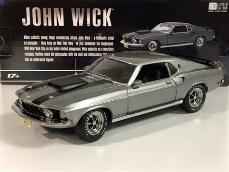 2014 1969 Ford Mustang Boss 429 John Wick 1 18 Diecast Model Highway 61