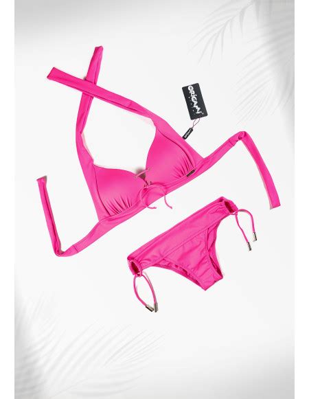 Basic Neon Pink PC 513 Origami Bikini