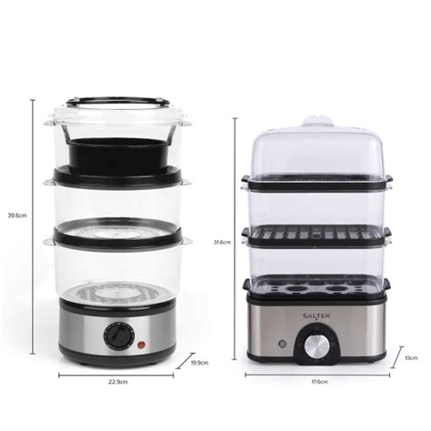 Shop Salter 3 Tier Food Steamer 8 Egg Capacity