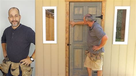 how to install a window in a shed