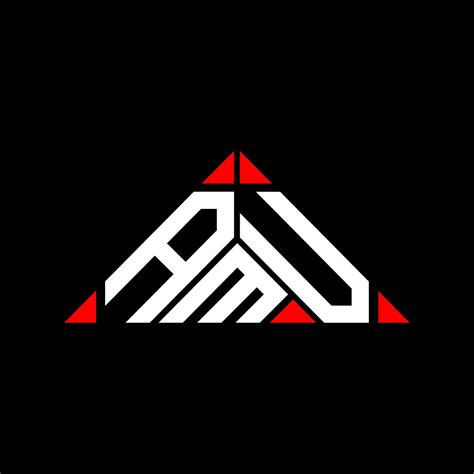 AMU letter logo creative design with vector graphic, AMU simple and ...