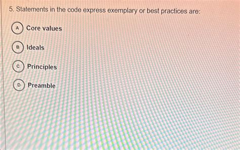 Solved Statements In The Code Express Exemplary Or Best