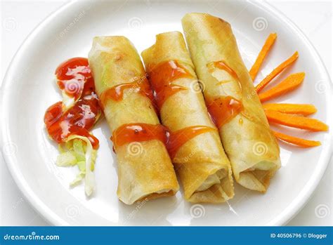Homemade Philippine Egg Rolls Stock Photo Image Of Chinese Ethnic