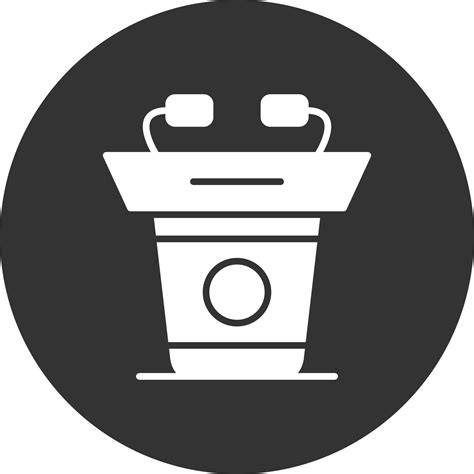 Lectern Glyph Inverted Icon Vector Art At Vecteezy