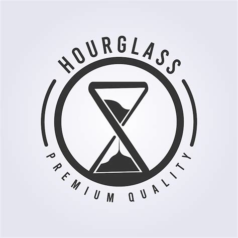 Premium Vector Hourglass Logo Vector Design Illustration