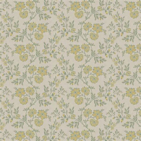 An elegant trailing all over wallpaper design inspired by embroidered ...