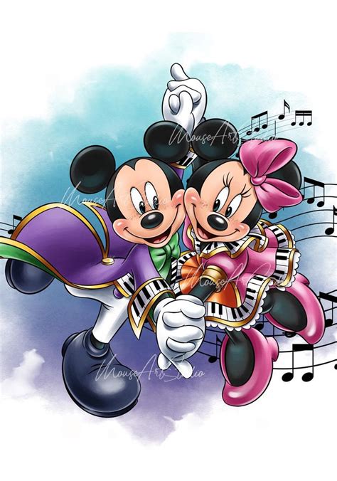 MouseArtStudio Etsy Minnie Mouse Pictures Disney Fine Art Disney