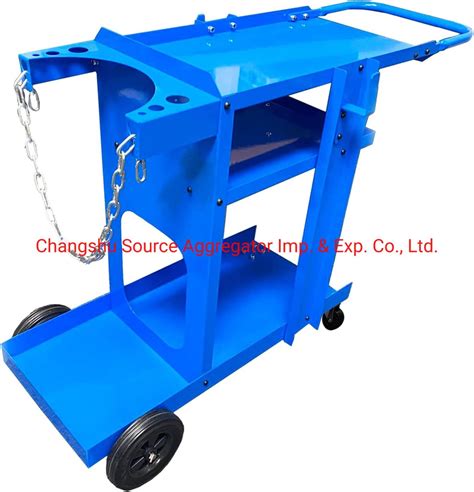 Welder Plasma Cutter Gas Bottle Storage 3 Tier Shelves Welding Cart