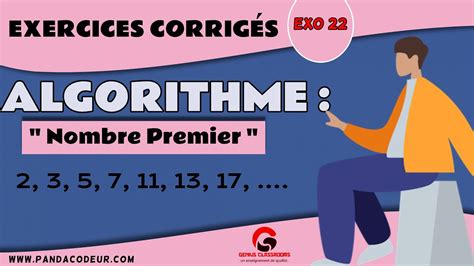 Algorithme Exercices Corrig S Algorithme Nombre Premier Part