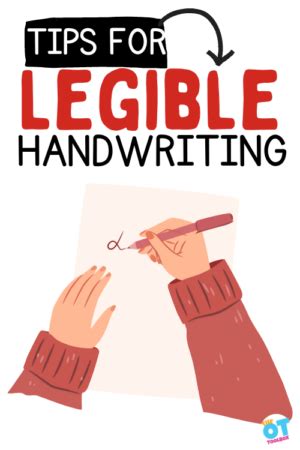 Tips for Legible Handwriting - The OT Toolbox