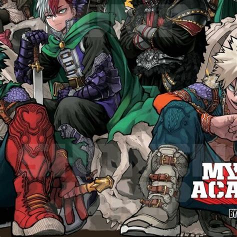 My Hero Academia Nova Arte De F Traz Personagens Em Cen Rio De Fantasia