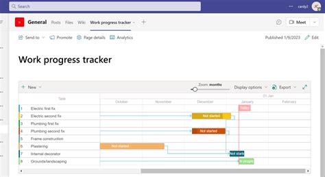 Sharepoint Gantt Chart Change Time Scale Show A List As Gantt Chart On