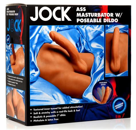 JOCK Male Ass Masturbator With Posable Dildo The BDSM Toy Shop