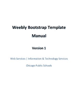 Fillable Online Weebly Bootstrap Template Fax Email Print PdfFiller
