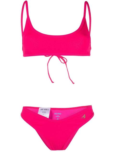 Buy Attico Scoop Neck Bikini Set Pink At 40 Off Editorialist